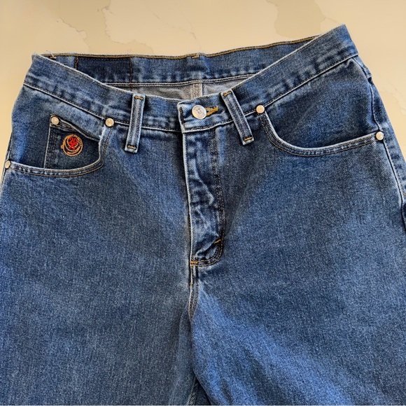 VINTAGE! Women’s 90’s Wrangler Denim Embroidered Jeans Blue Size 27 Boot Cut - Picture 7 of 14